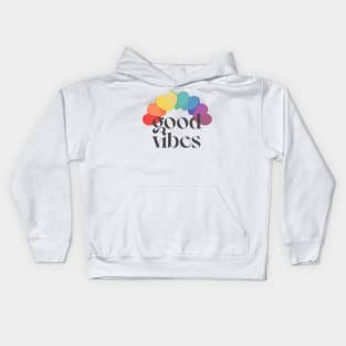 Good Vibes / / Rainbow Heart Design Kids Hoodie